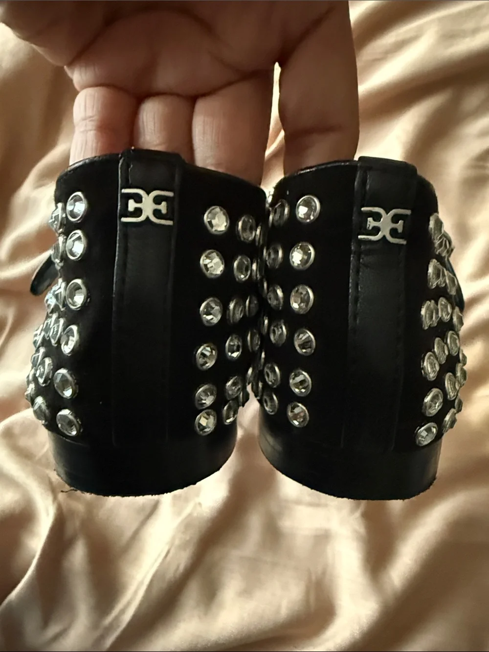 Sam Edelman studded rhinestone Michaela Mary Jane Flats